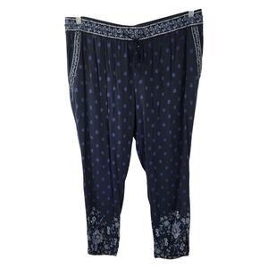 Old Navy Floral Print Capri Cropped Pants - Women's Size Large